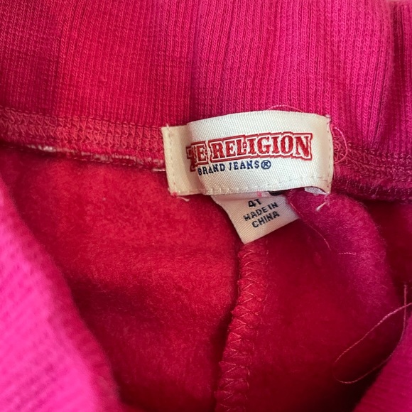 True Religion hoodie and pants girls size 4 - Picture 8 of 8